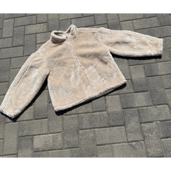 Jason Wu Zip NWT $138 SMALL Oversize Pullover Jacket Faux Fur Leather Fall Warm - Picture 6 of 15